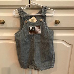 Polo Jeans Co. Short Overalls NWT